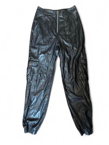 Blue blush black faux leather - blush,